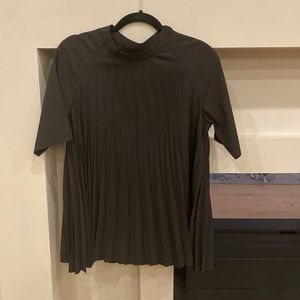 Renee C Accordion Pleat Blouse